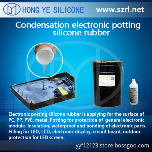 Black Color PCB Electronic Potting Silicone HY-215